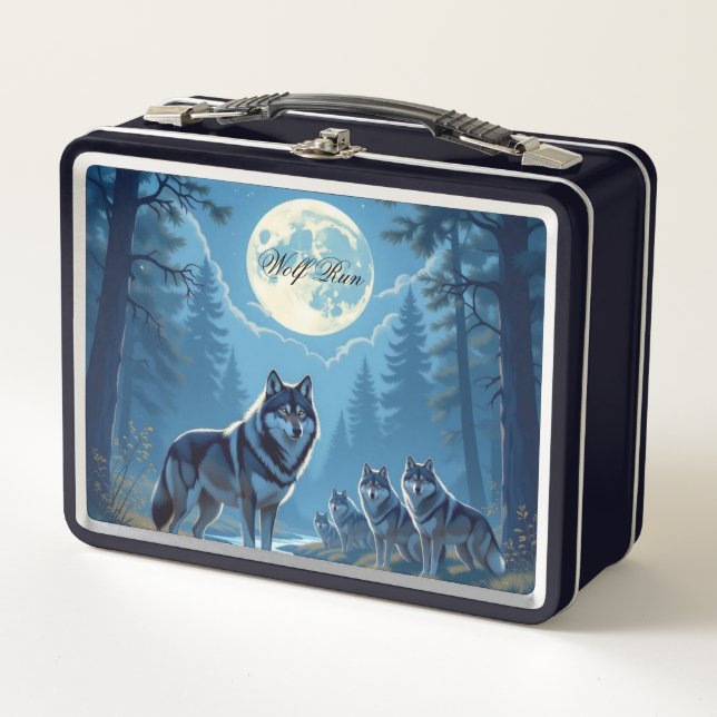 Lunch Box Boîte de déjeuner Wolf Run (Devant)