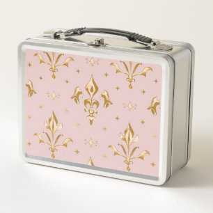 Lunch Box Boîte de rangement des aliments métalliques royaux