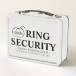 Lunch Box Boîte de sécurité du porteur de bague<br><div class="desc">Boîtier de sécurité mariage porte-anneau vous pouvez remplir avec tout ce dont votre porte-anneau a besoin pour vous sentir comme votre agent spécial. Twin Flames cite "Twin Flames Unite in love,  life and symbole de la Royal Elegance "Twin Flames Theme"</div>