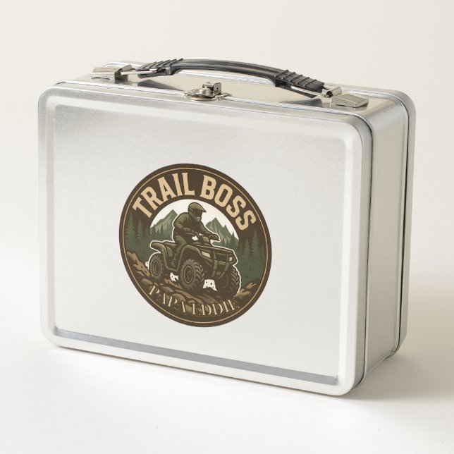 Lunch Box Boîte multi-usages en acier Boss pour papa (Devant)