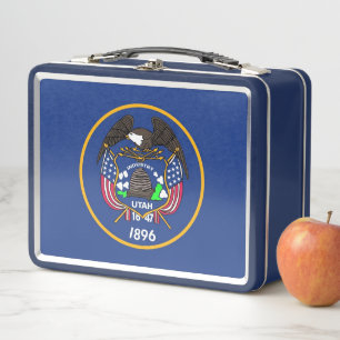 Lunch Box Boîtier en métal inoxydable avec drapeau de l'État