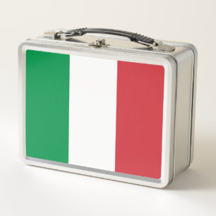 Lunch Box Boîtier en métal inoxydable avec drapeau italien