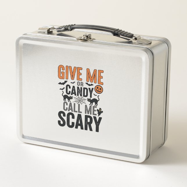 Lunch Box Bonbons d'Halloween ou Appelez-moi Épouvantable Gr (Devant)