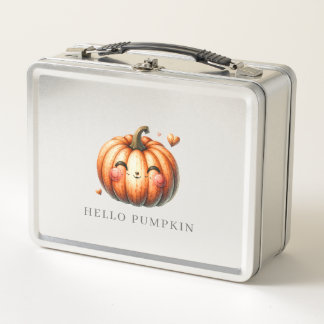 Lunch Box Bonjour Citrouille Douce Personnalisé