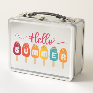 Lunch Box Bonjour été Crème glacée colorée Popsicle