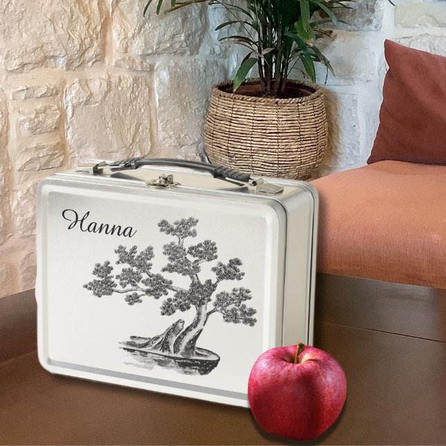Lunch Box Bonsai - Style chinois - noir et blanc (Créateur téléchargé)