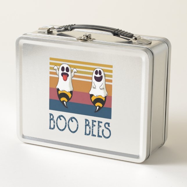 Lunch Box Boo Bees Couple Ghost Chemise Halloween (Devant)