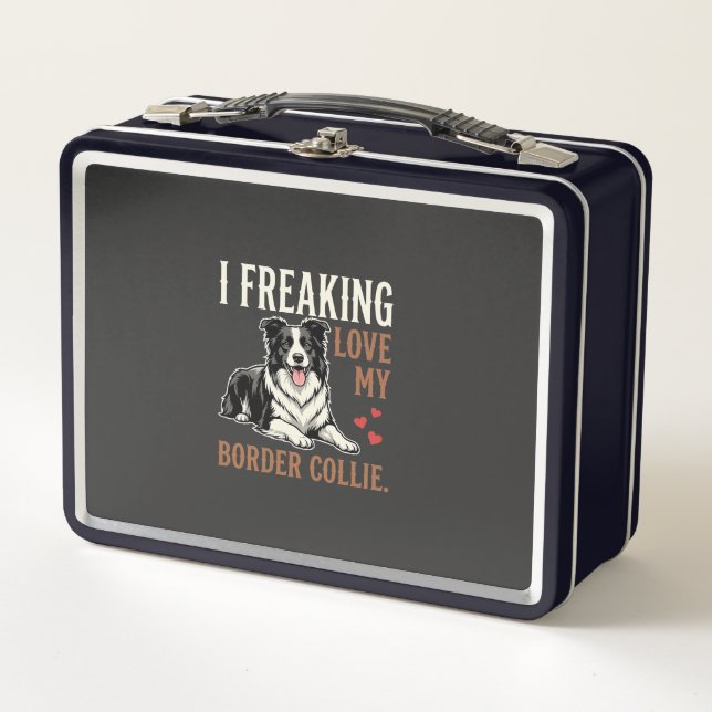 Lunch Box Border Collie drôle d'amour de chien (Devant)