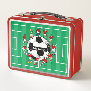 Lunch Box Boule de football et joueurs personnalisés