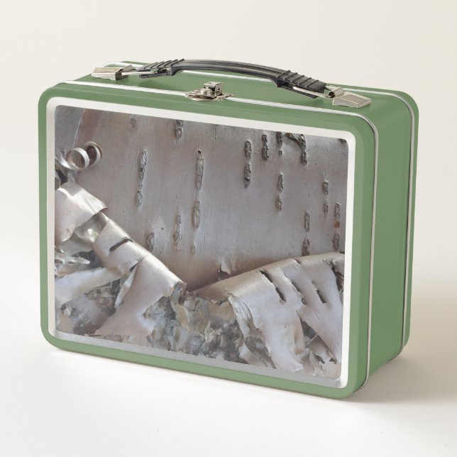 Lunch Box Bouleau Tortueux Écorce Arbre Rustique (Devant)
