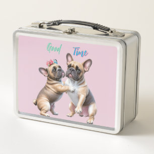 Lunch Box Bouledogue français amoureux Saint-Valentin