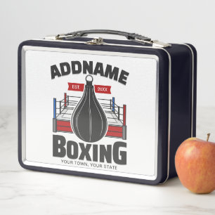 Lunch Box Boxe Anneau AJOUTER NOM Boxer Gym Speed Sac