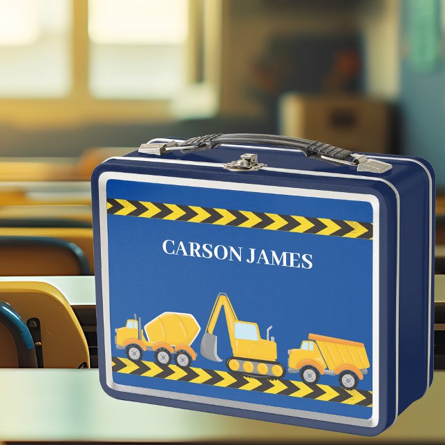 Lunch Box Boys Construction Véhicule Custom Blue Dump Truck (Créateur téléchargé)