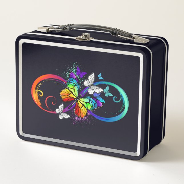 Lunch Box Bright infinity with rainbow butterfly (Devant)