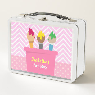 Lunch Box Brosses à peinture colorée Artistes Boîte d'art Fi