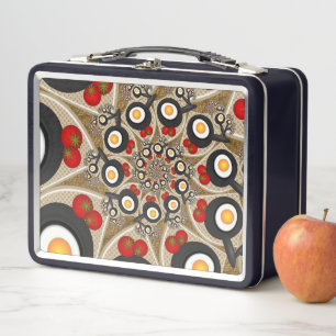Lunch Box Brunch Fractal Art Drôle Nourriture, Tomates, Oeuf