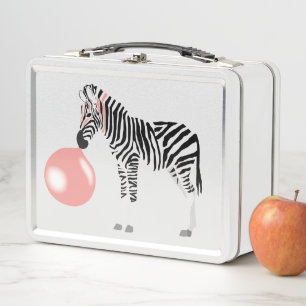 Lunch Box Buble Gum Zebra Blowbble