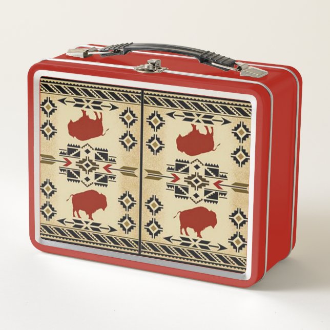 Lunch Box Buffalo Native Amérindienne inspiré de Buffalo (Devant)