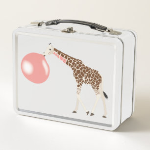Lunch Box Bulle de gomme Giraffe soufflante bulle