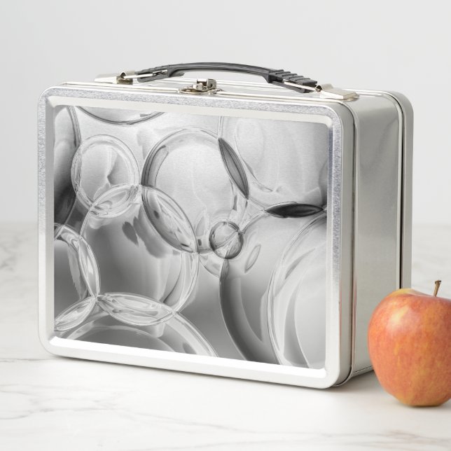 Lunch Box Bulles noires (En situation)