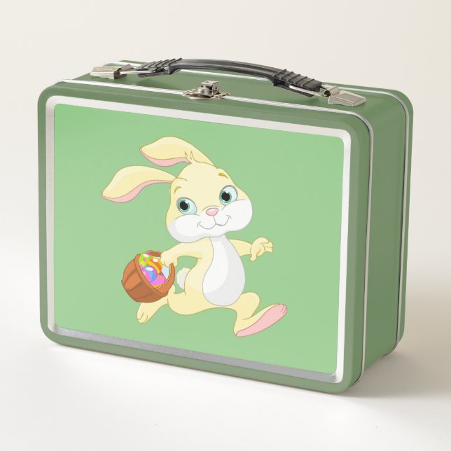 LUNCH BOX BUNNING DE PÂQUES AVEC BASSIN D'OEUF DE PÂQUES COL (Devant)