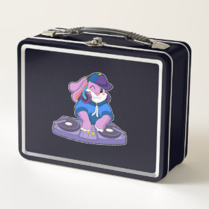 Lunch Box Bunny comme musicien avec mixeur