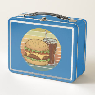 Lunch Box Burger et cola rétro.