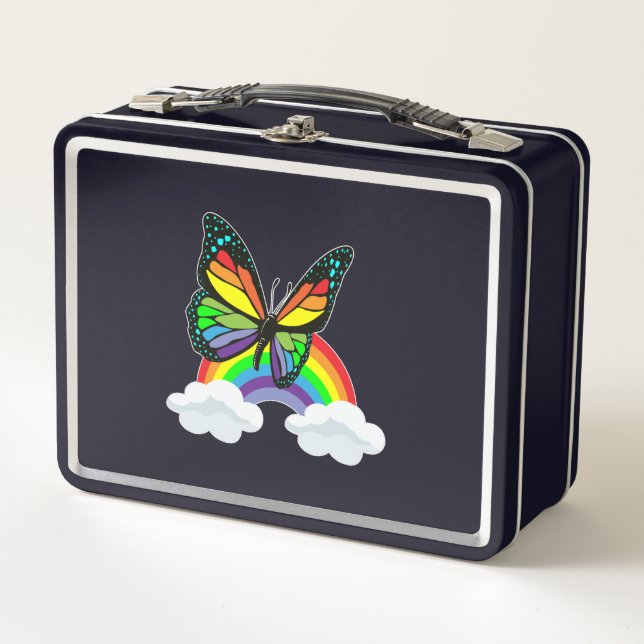 Lunch Box Butterfly with Rainbow (Devant)