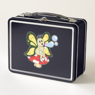 Lunch Box Butterfly with Soap bubbles