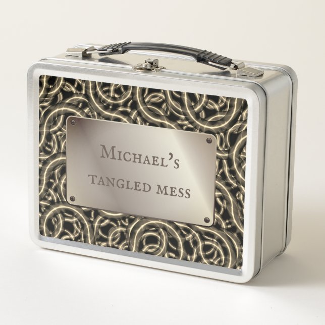 Lunch Box Câbles à carreaux trucs de mess dyi home organisat (Devant)