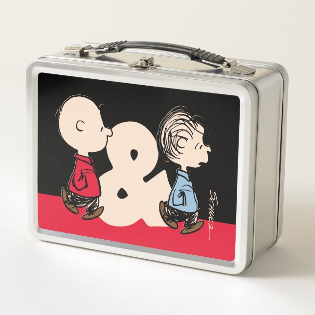 Lunch Box cacahuètes | Charlie Brown & Linus (Devant)