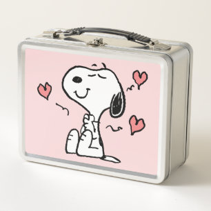 Lunch Box cacahuètes Coeurs de snoopy