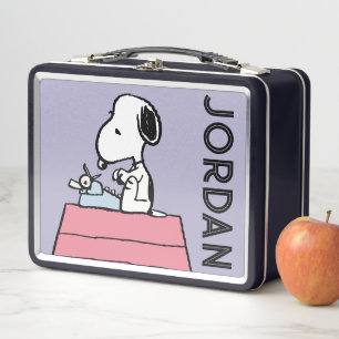 Lunch Box cacahuètes Snoopy à la machine à écrire