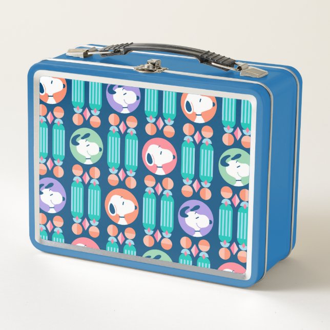 Lunch Box cacahuètes | Snoopy Dark Blue Deco Dreams Motif (Devant)