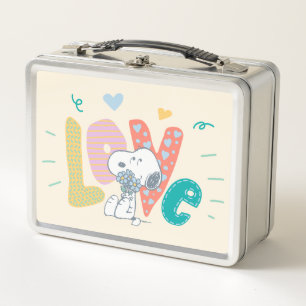 Lunch Box cacahuètes   Snoopy Flower Love