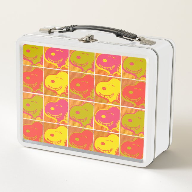 Lunch Box cacahuètes | Snoopy Pop Art Motif (Devant)
