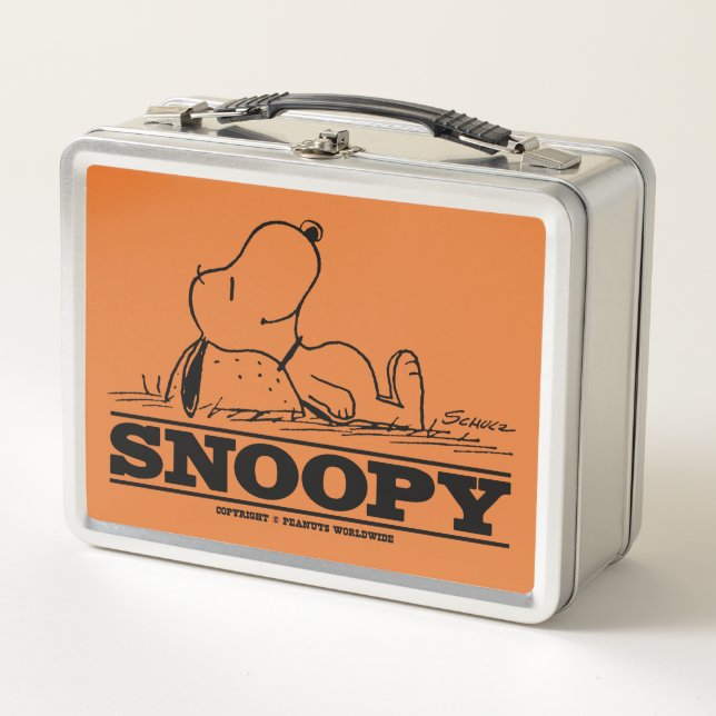 Lunch Box cacahuètes | Snoopy Reest Break (Devant)