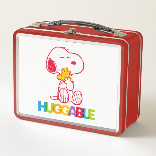 Lunch Box cacahuètes | Snoopy & Woodstock Huggable (Devant)