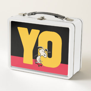 Lunch Box cacahuètes   Snoopy YO Skateboard