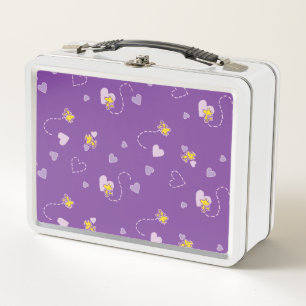Lunch Box cacahuètes Woodstock Motif de coeur pourpre