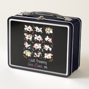 Lunch Box Cadeau de vache  J'Ai Juste Frappé Les Vaches D'Am
