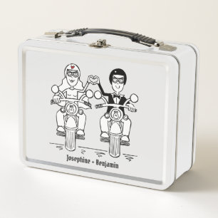 Lunch Box Cadeau Mariage moto Biker