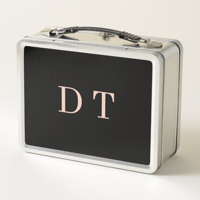 Lunch Box Cadre Dirigeant Élégant DT Monogramme Or Président (Dos)