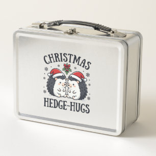 Lunch Box Câlins de Noël au hérisson Mignon design de vacanc