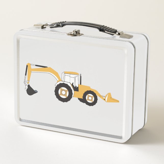 Lunch Box Camion de construction Backhoe (Devant)