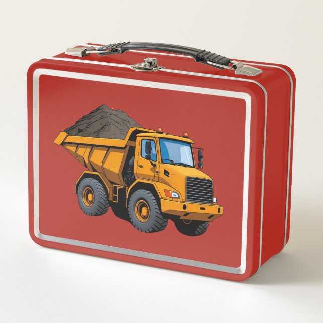 Lunch Box Camion de construction/Tombereau  (Devant)