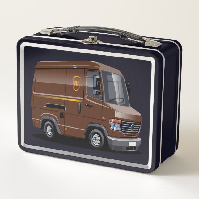 Lunch Box Camion de livraison de dessin (Devant)
