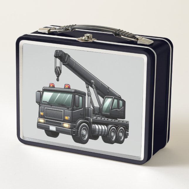Lunch Box camion-grue de construction (Devant)