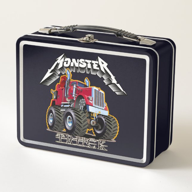 Lunch Box Camion monstre de dessin animé (Devant)