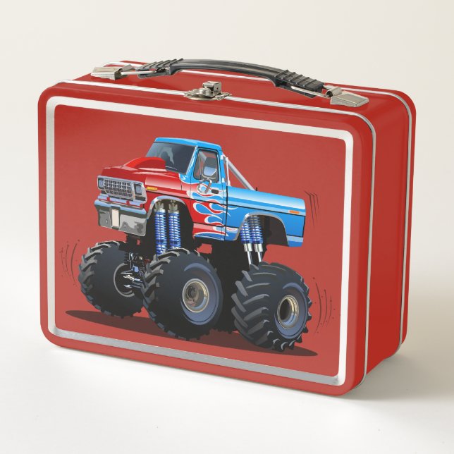 Lunch Box Camion monstre de dessin animé (Devant)